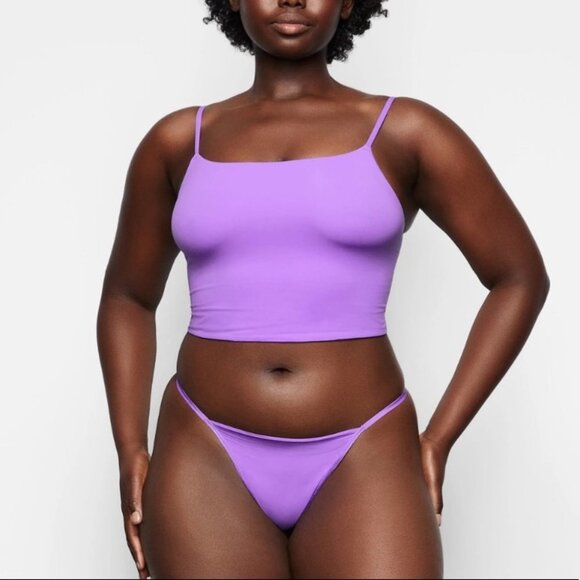 NWT SKIMS XS Strappy Cami Ultraviolet Fits Everyone - Picture 5 of 6